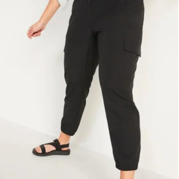 Old Navy Stretch Tech Cargo Jogger Pants for Women Jet Black Size XXL - Picture 2 of 13